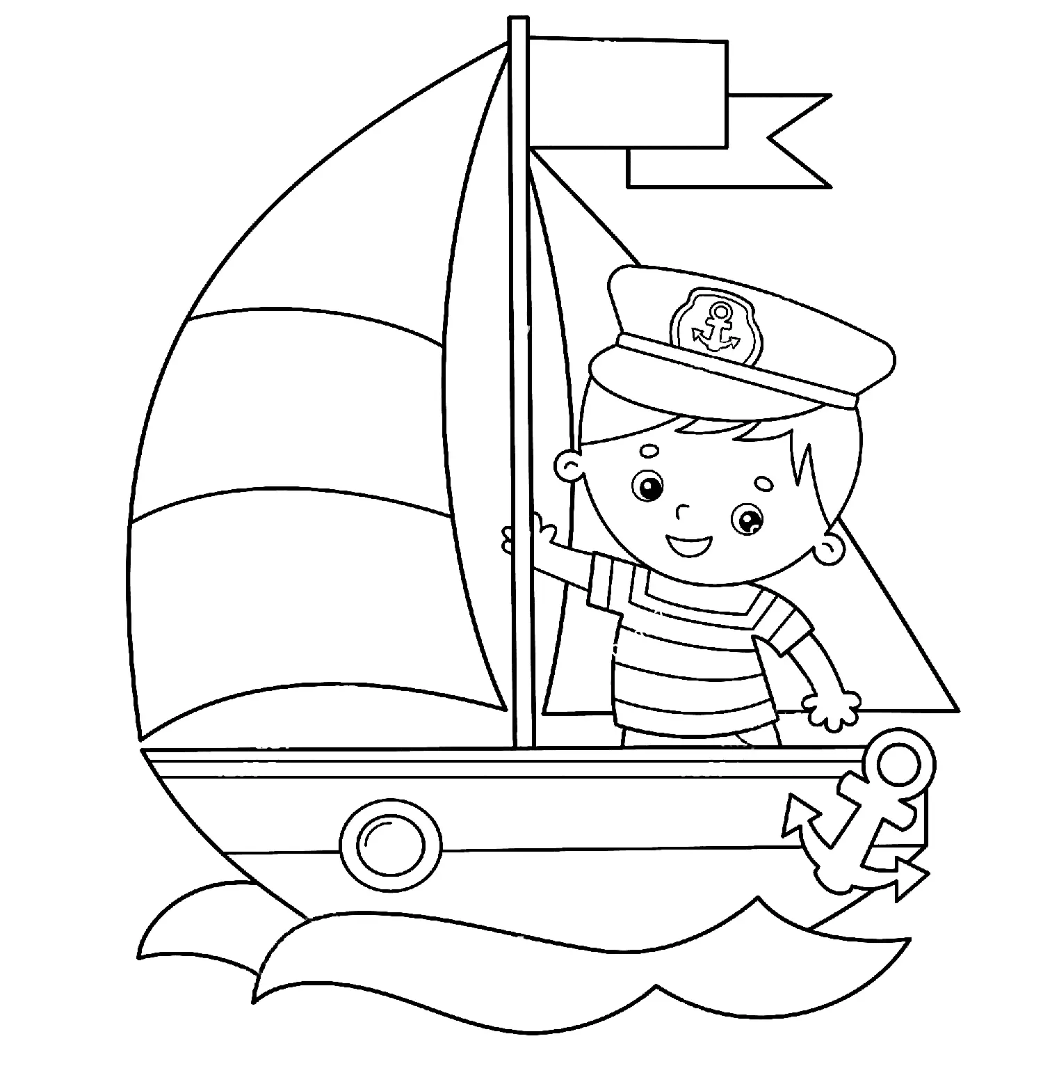Boat Coloring Pages 37
