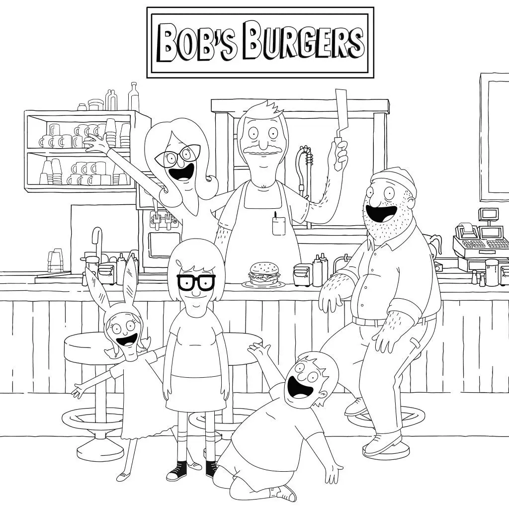 Bob's Burgers Ausmalbilder 2
