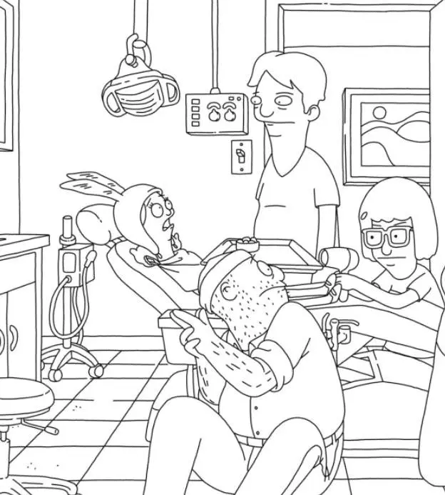 Bob's Burgers Ausmalbilder 3