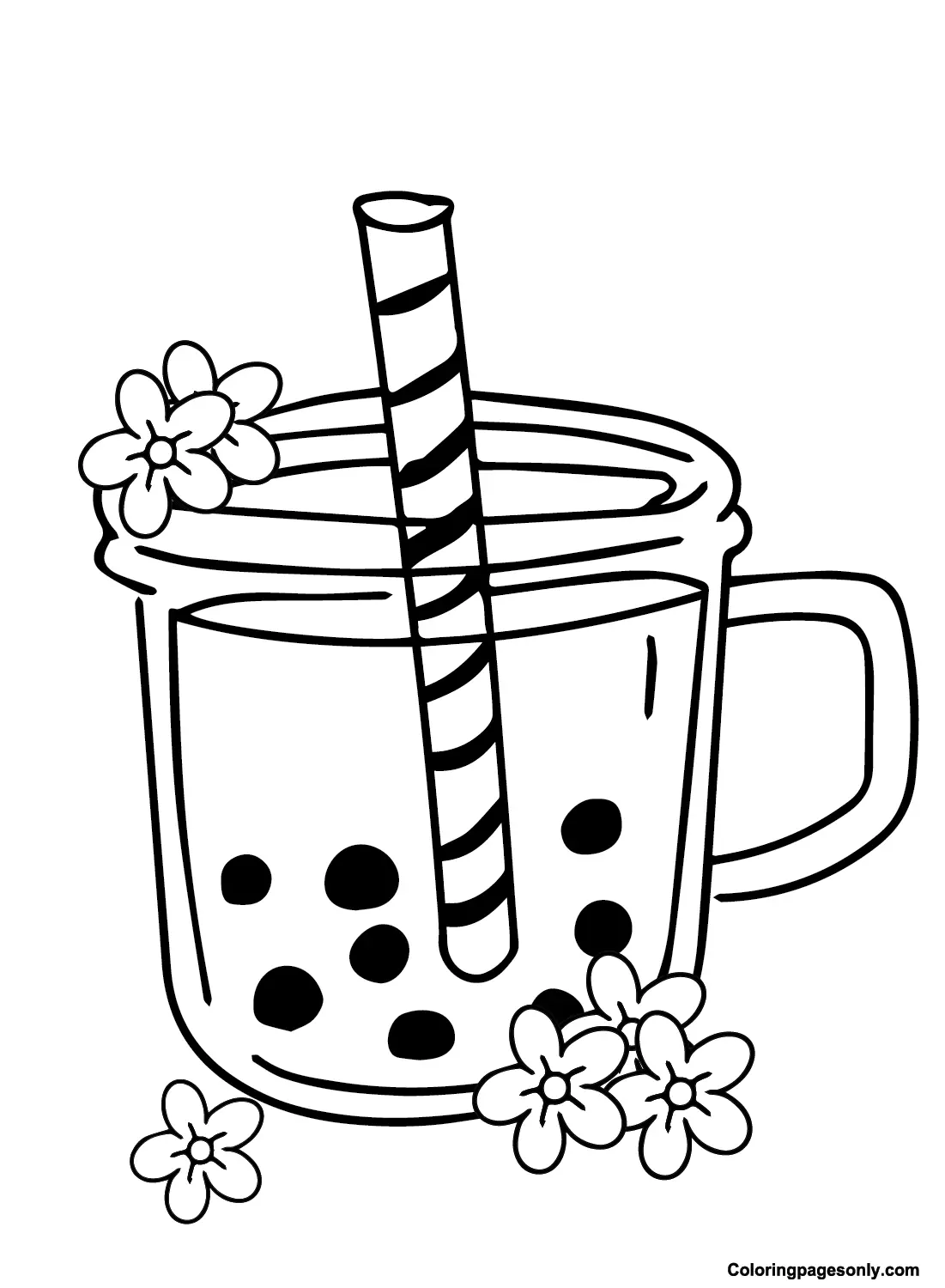 Boba Tea Ausmalbilder 11