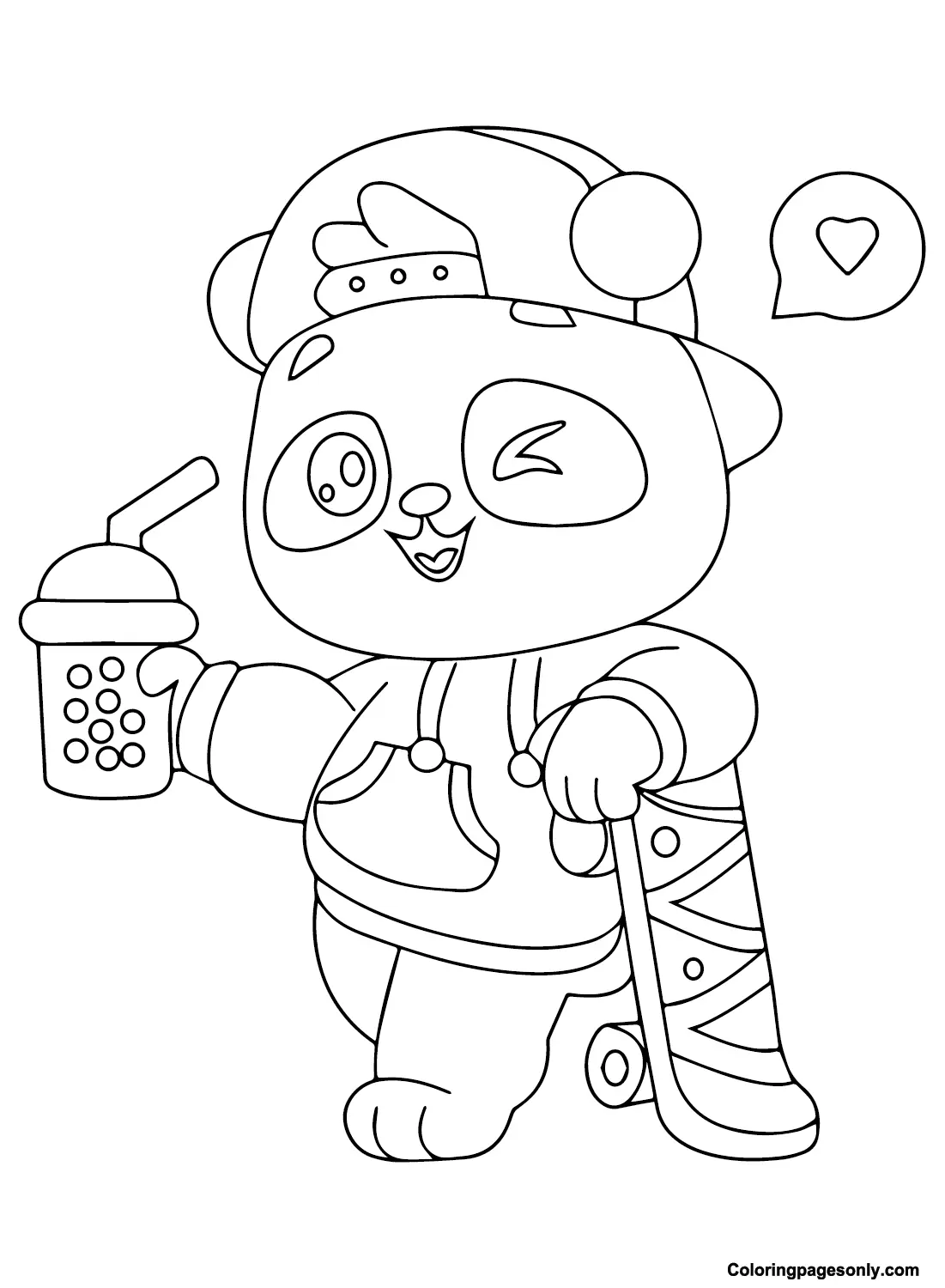Boba Tea Ausmalbilder 16