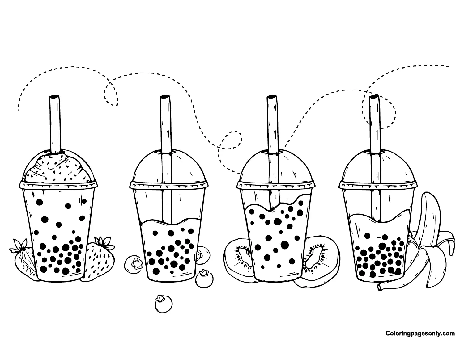 Boba Tea Ausmalbilder 19