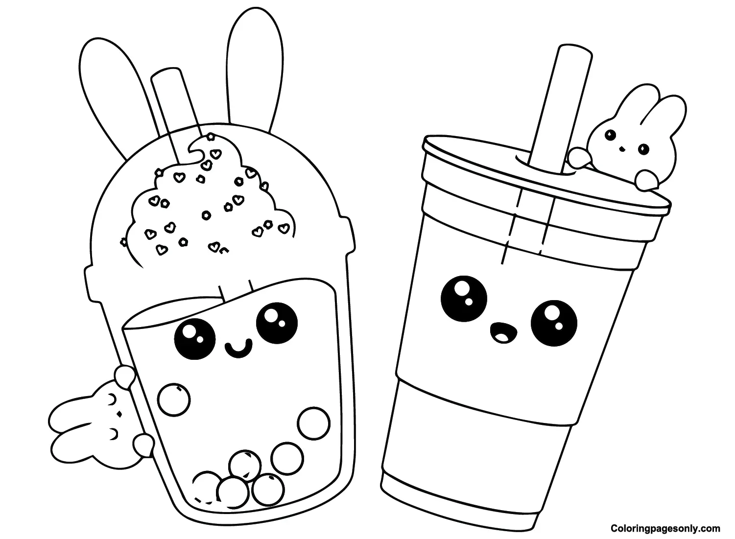 Boba Tea Ausmalbilder 2