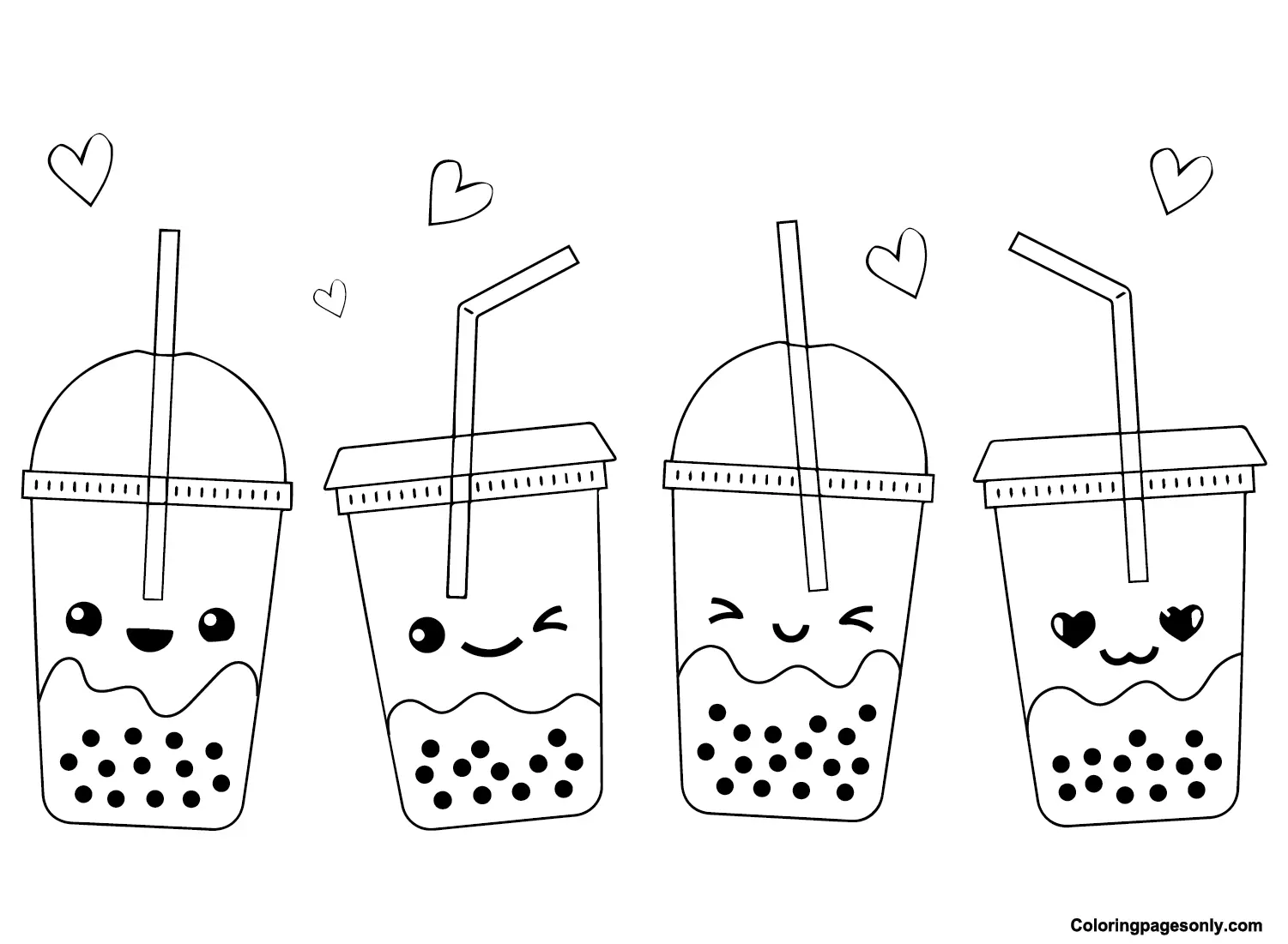 Boba Tea Ausmalbilder 5