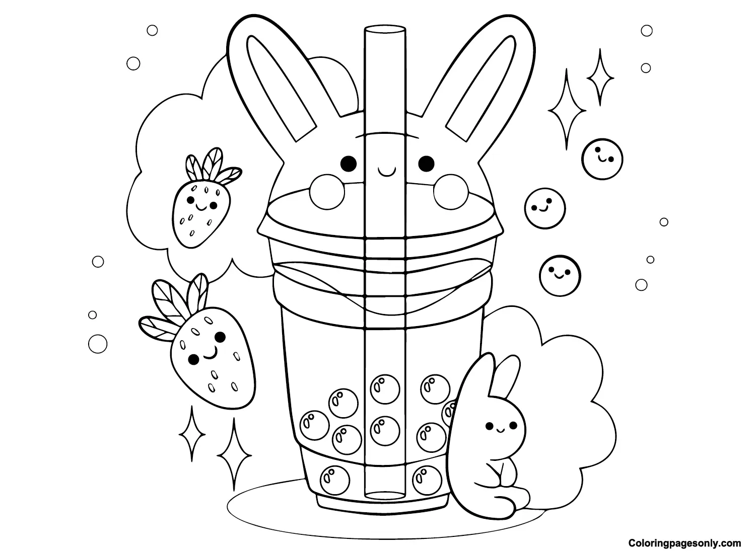 Boba Tea Ausmalbilder 9