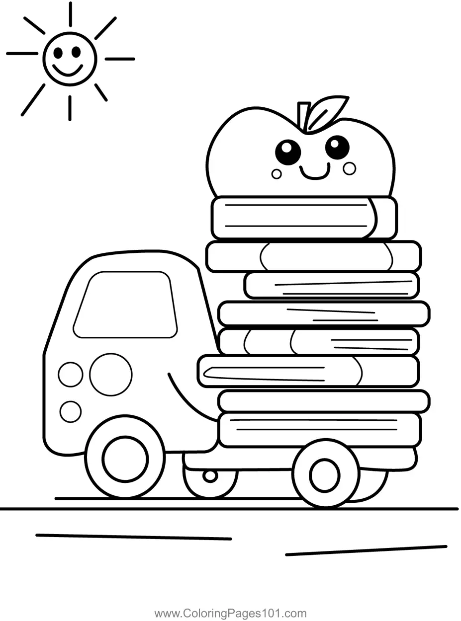 Books Coloring Pages 10
