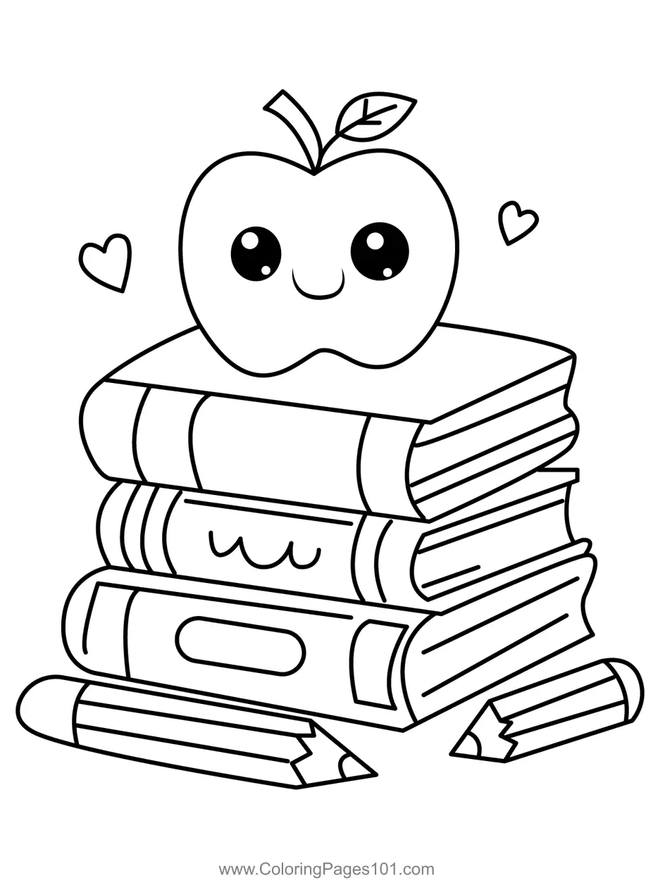 Books Coloring Pages 11