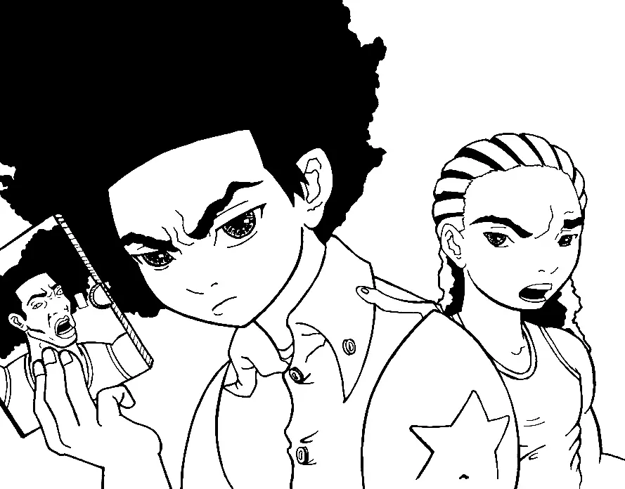 Boondocks Ausmalbilder 16