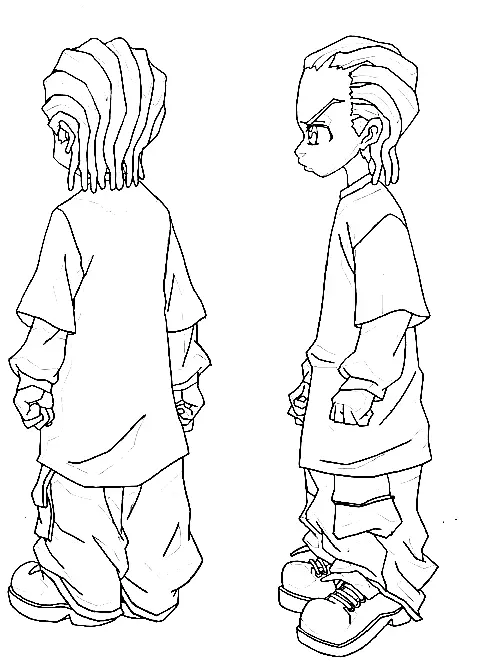 Boondocks Ausmalbilder 17