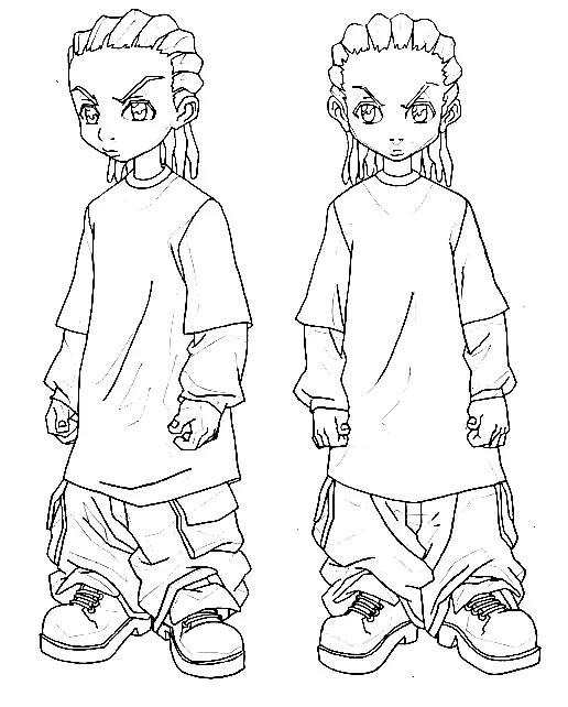 Boondocks Ausmalbilder 3