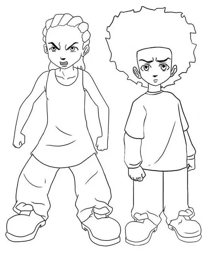Boondocks Ausmalbilder 6