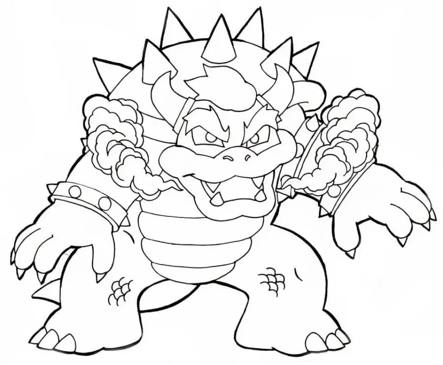 Bowser Ausmalbilder 42
