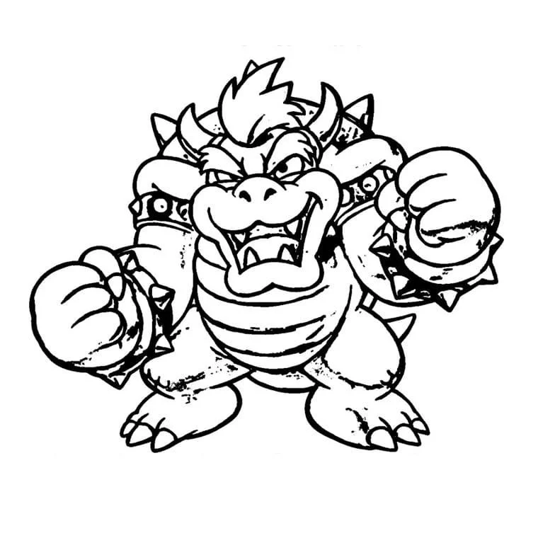 Bowser Coloring Pages 53