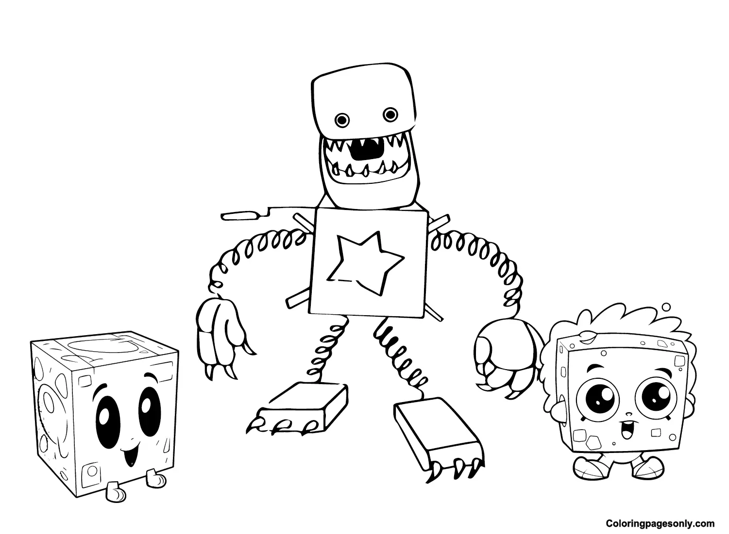 Boxy Boo Coloring Pages 7