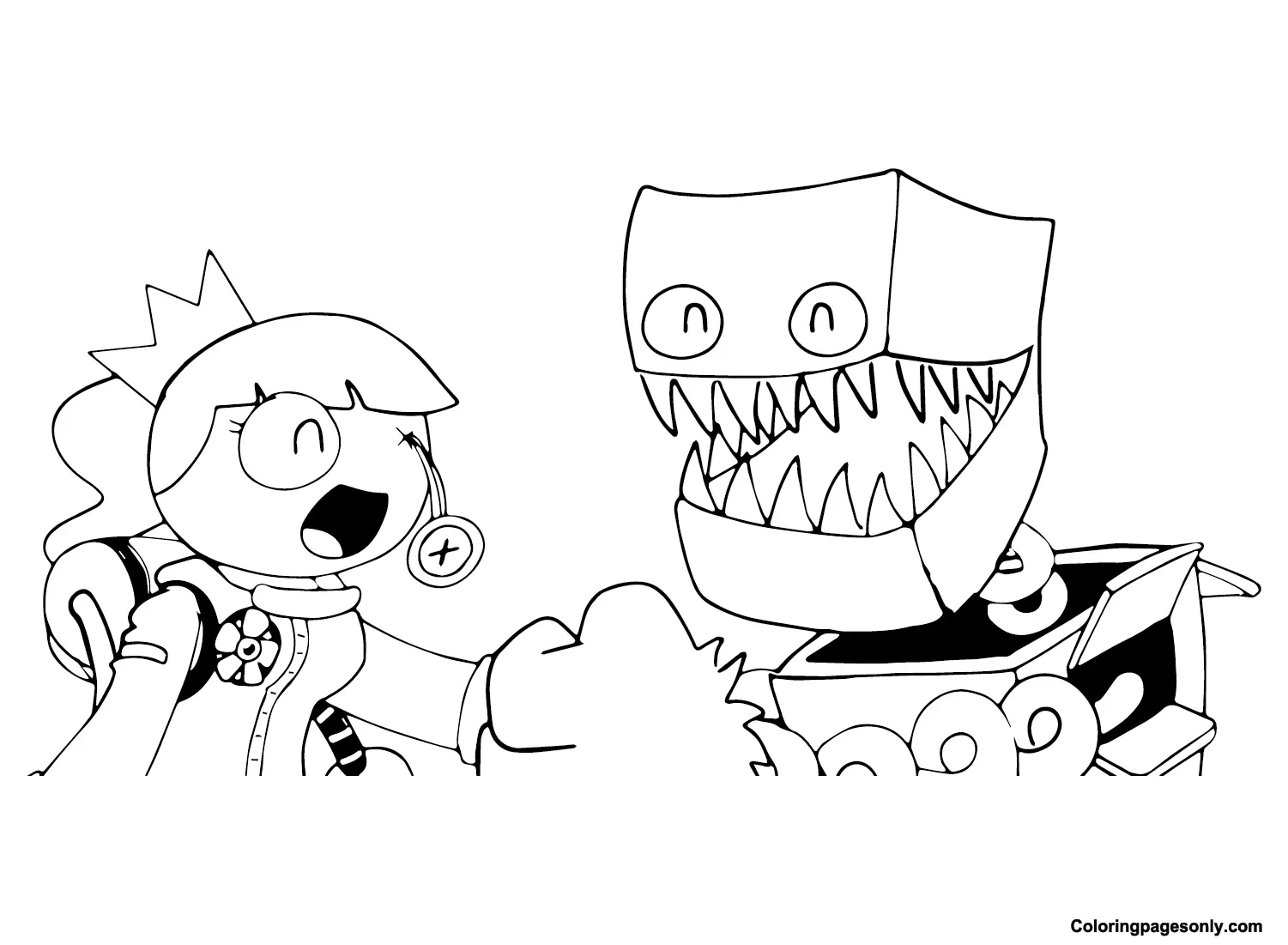 Boxy Boo Coloring Pages 8