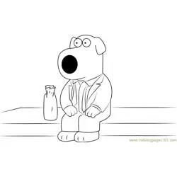 Brian Griffin para Colorear 5