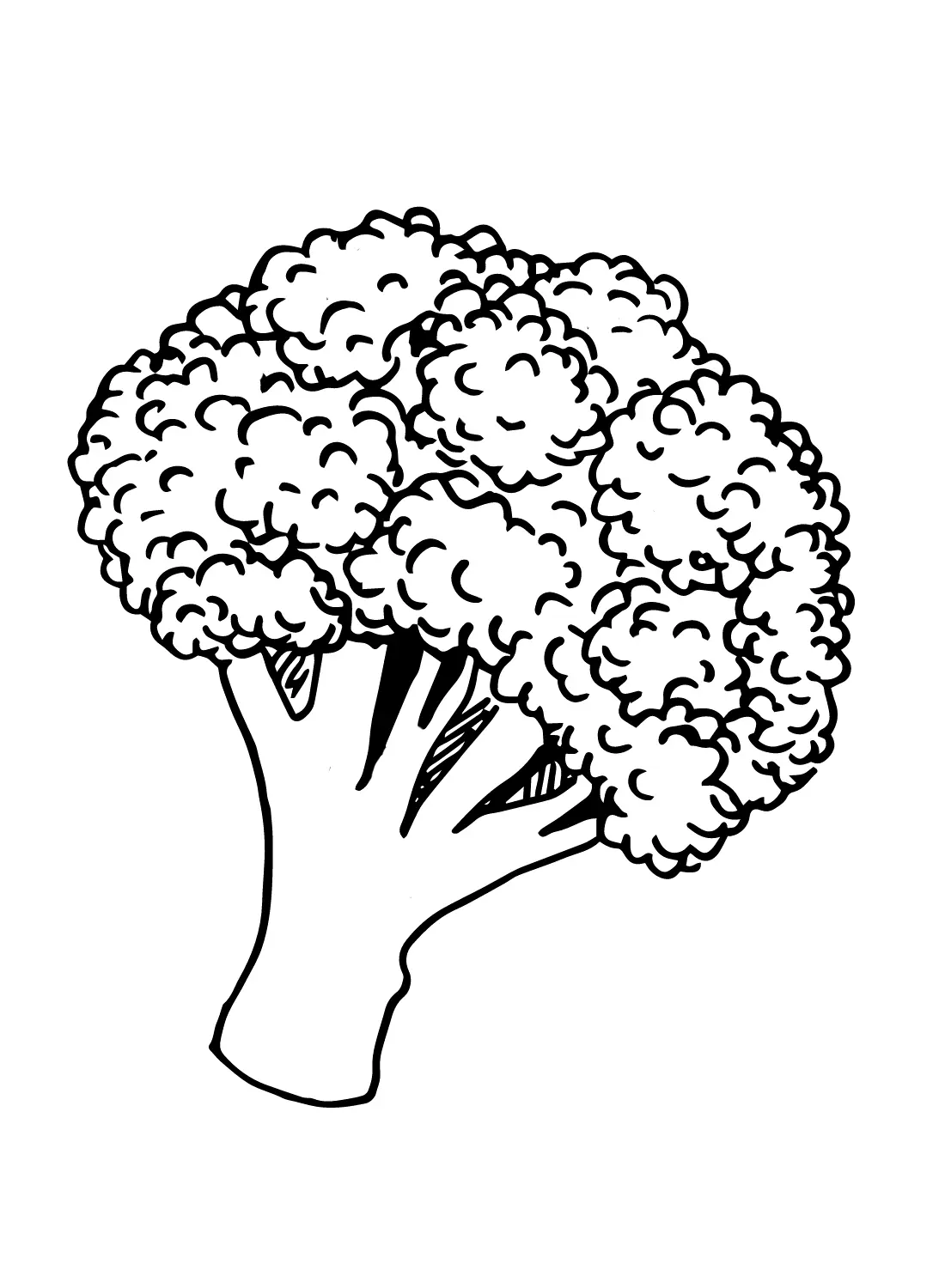 Brocoli Para Colorear 26