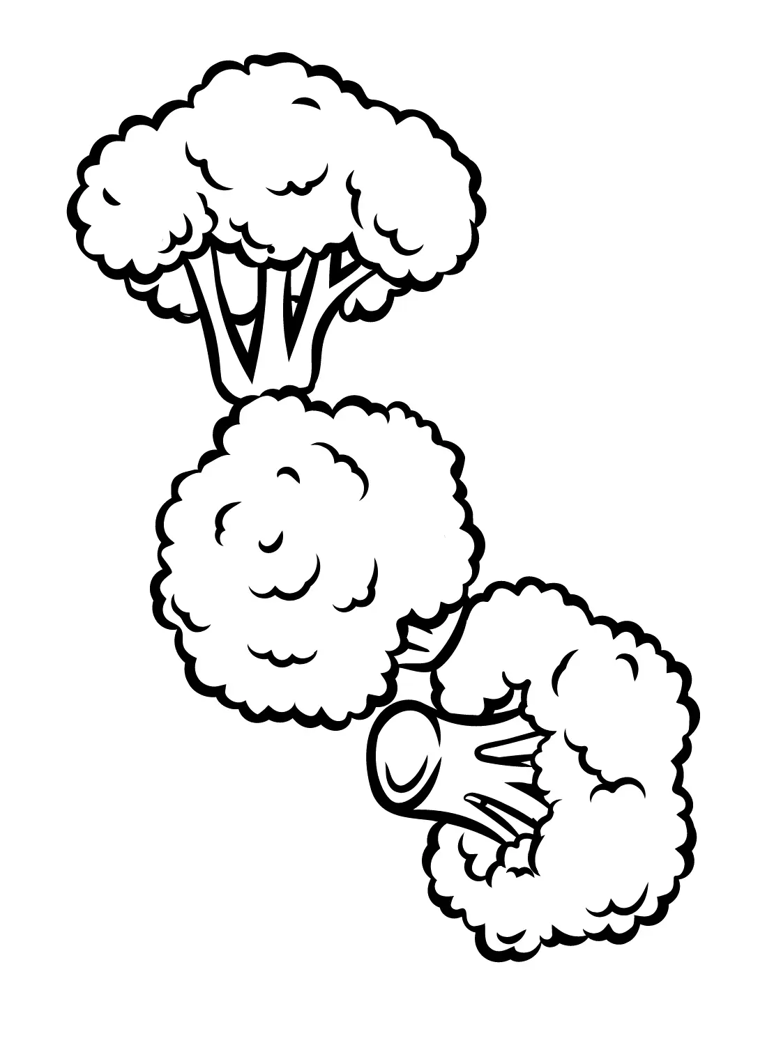 Brocoli Para Colorear 30