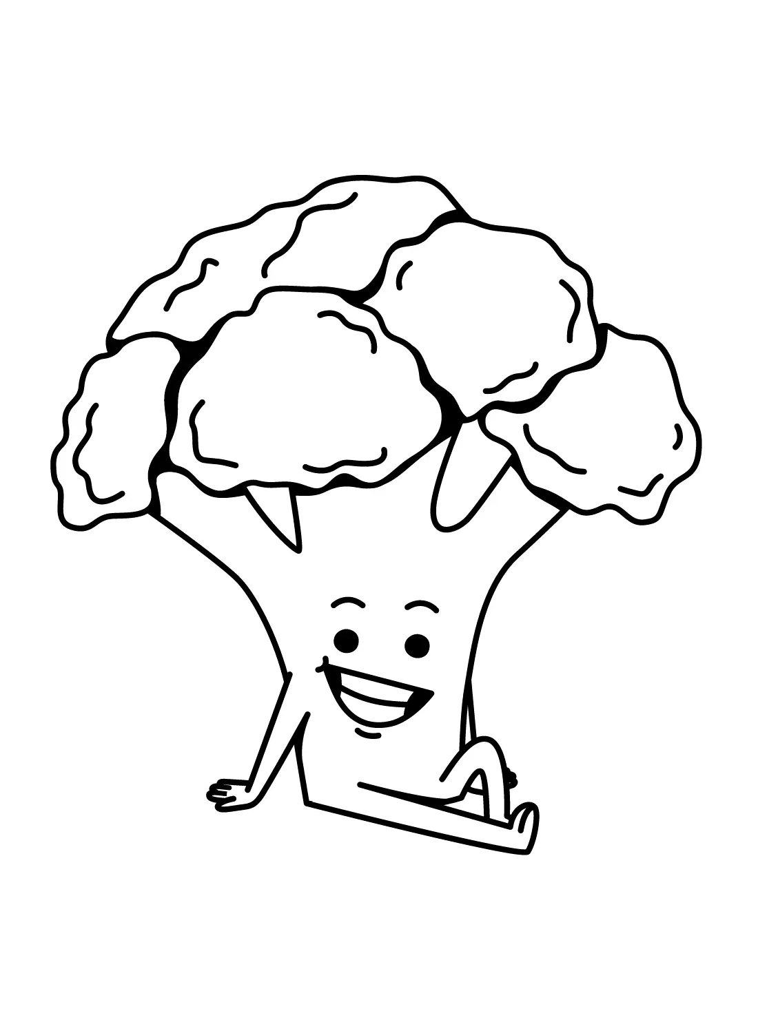 Brocoli Para Colorear 36