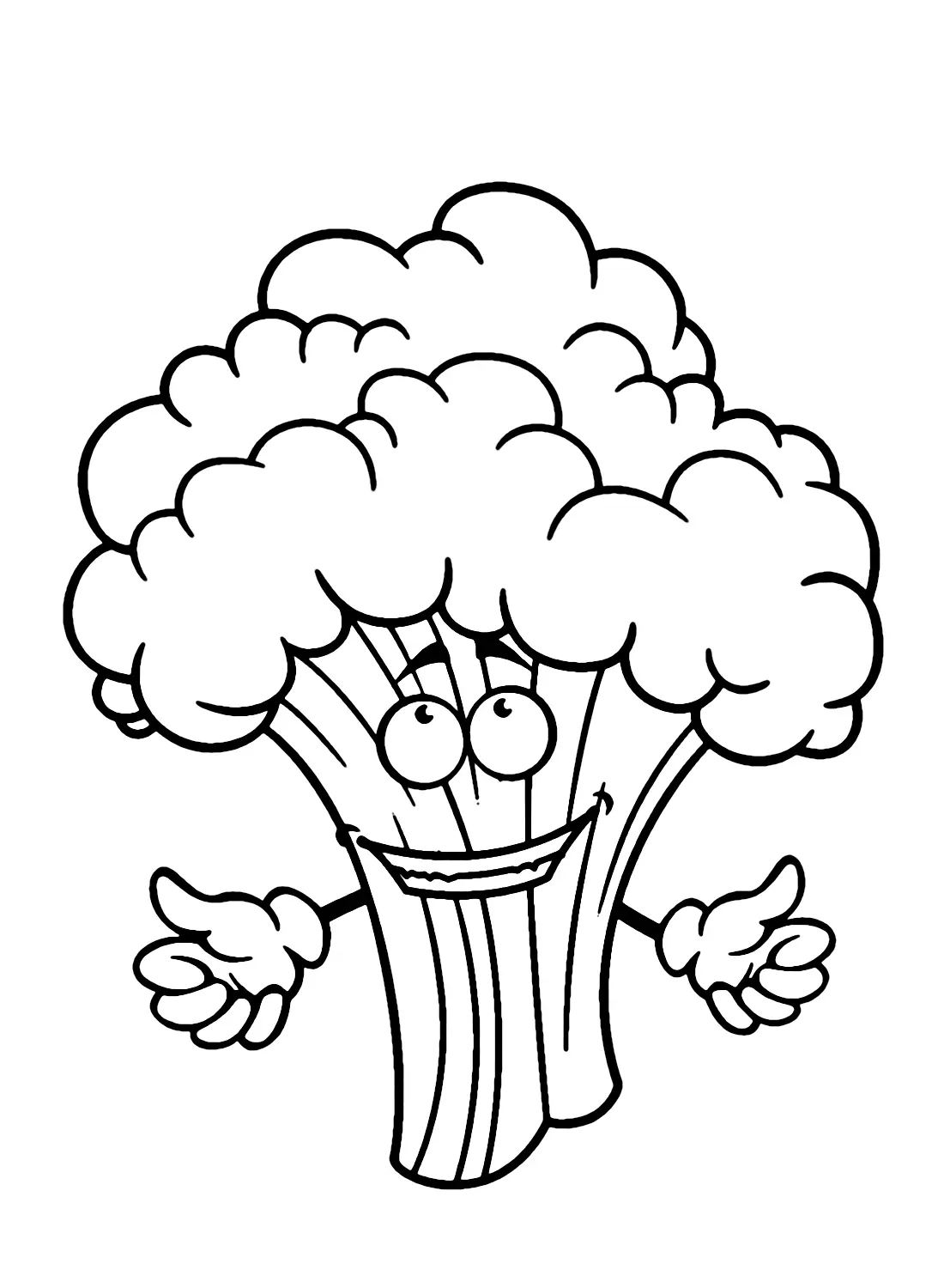 Brocoli Para Colorear 5