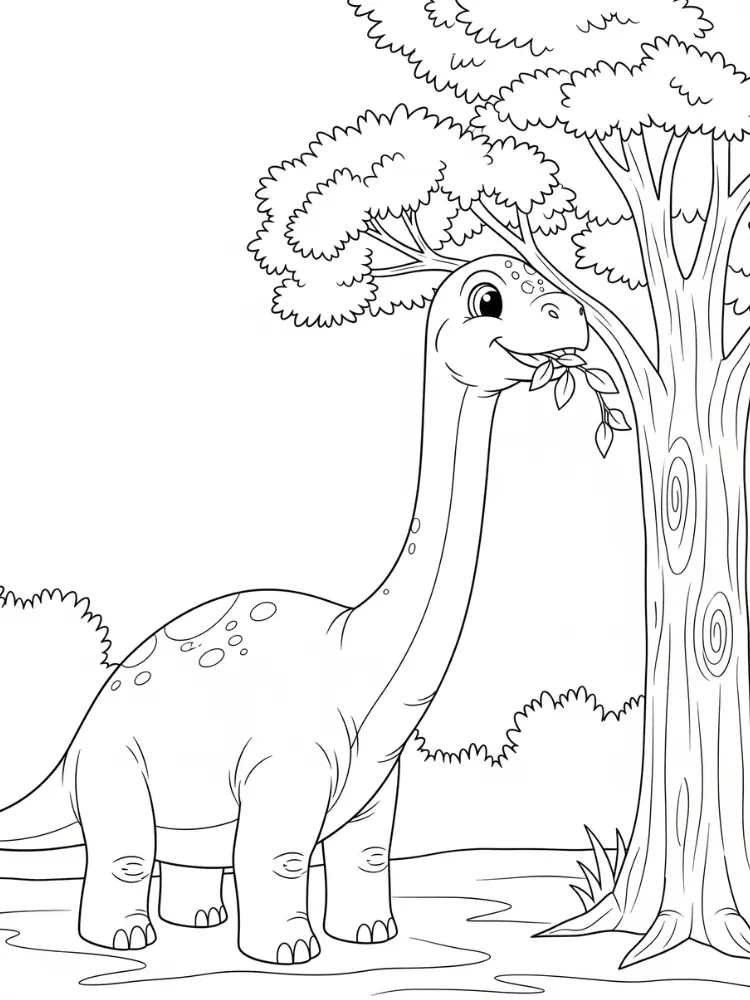 Brontosaurus coloring pages