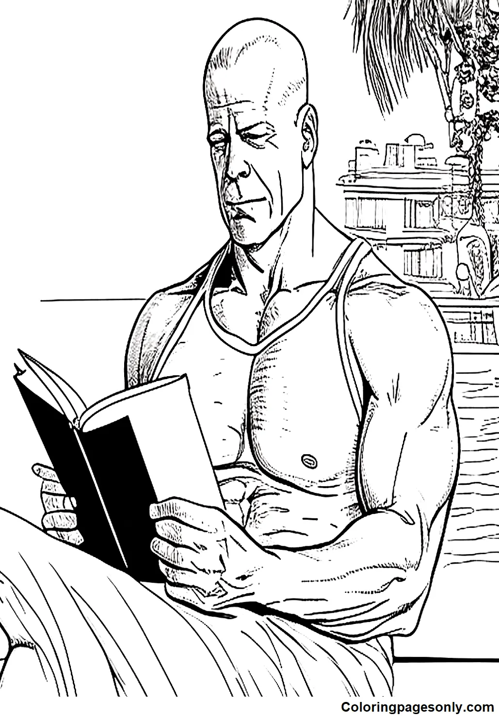 Bruce Willis Coloring Pages 5