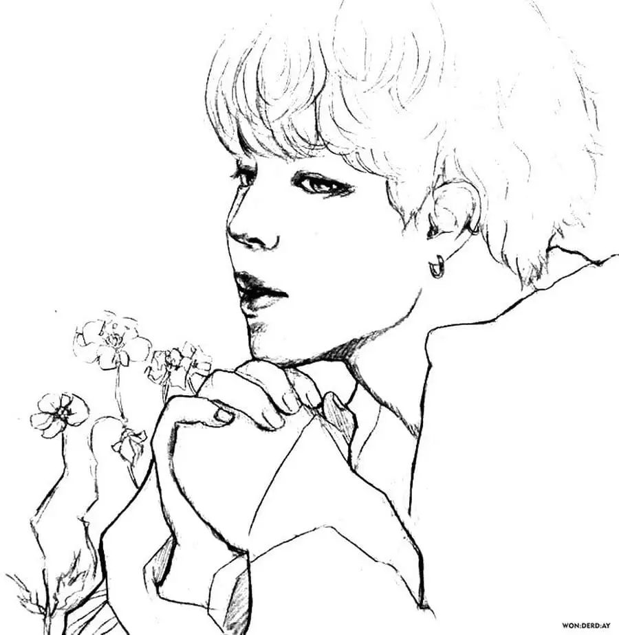 BTS Coloring Pages