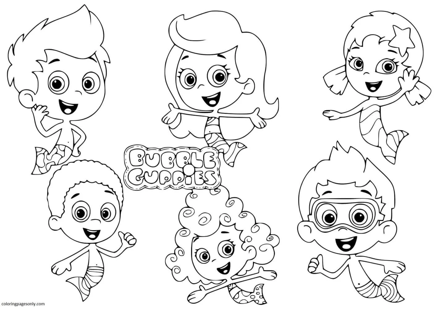 Bubble Guppies Coloring Pages 13