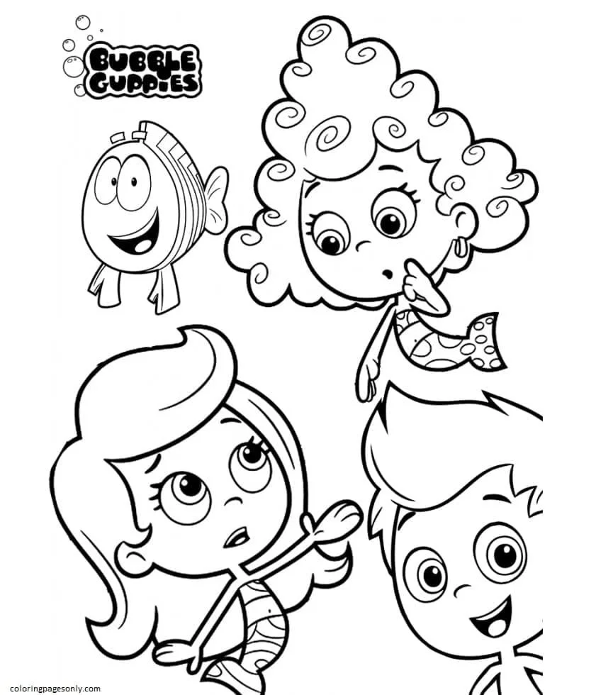 Bubble Guppies Coloring Pages 36