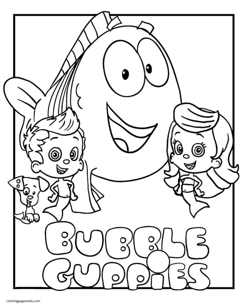 Bubble Guppies Coloring Pages 6