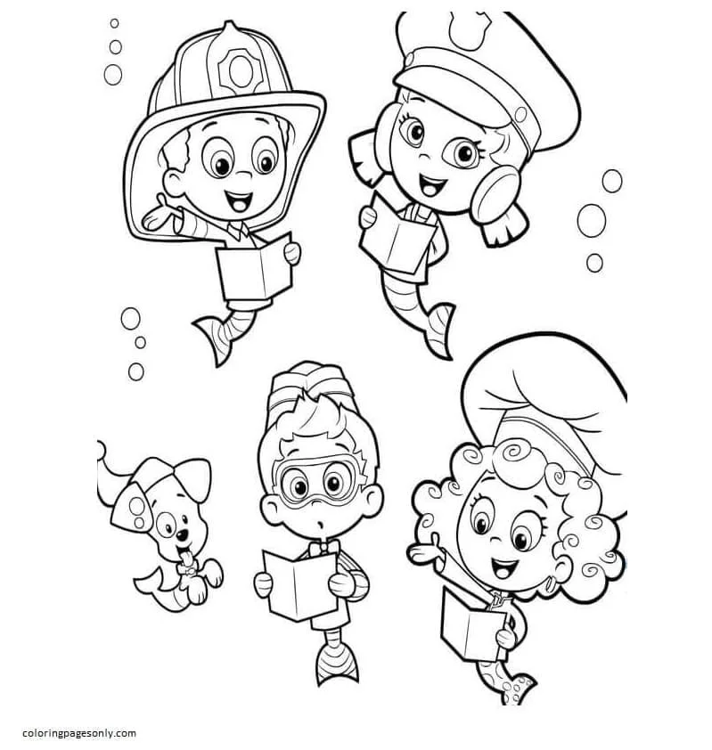 Bubble Guppies Coloring Pages 8