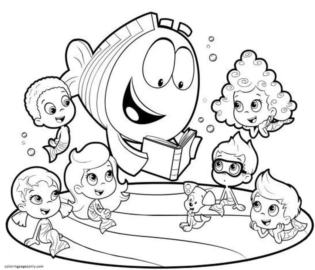 Bubble Guppies Coloring Pages 9