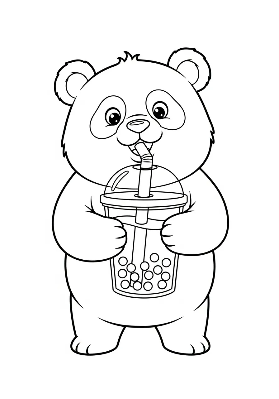 Te de burbujas Para Colorear 13