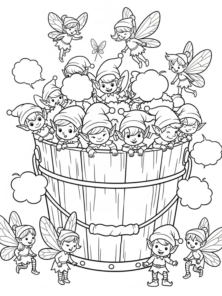 Bucket Coloring Pages