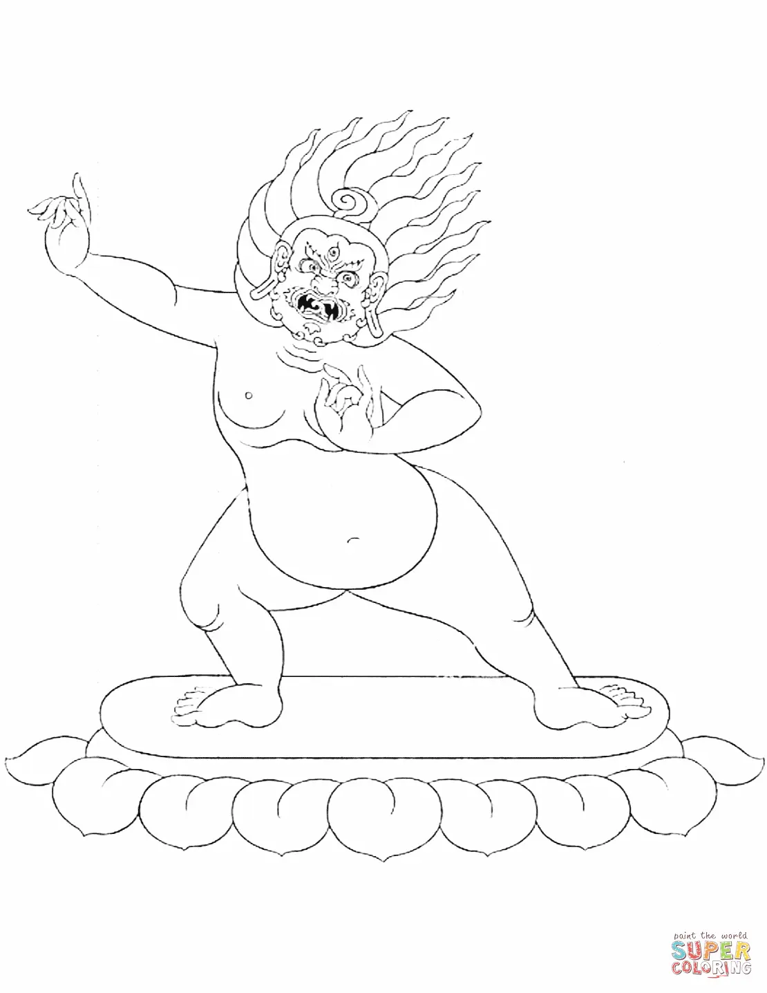 Buddhism coloring pages 11