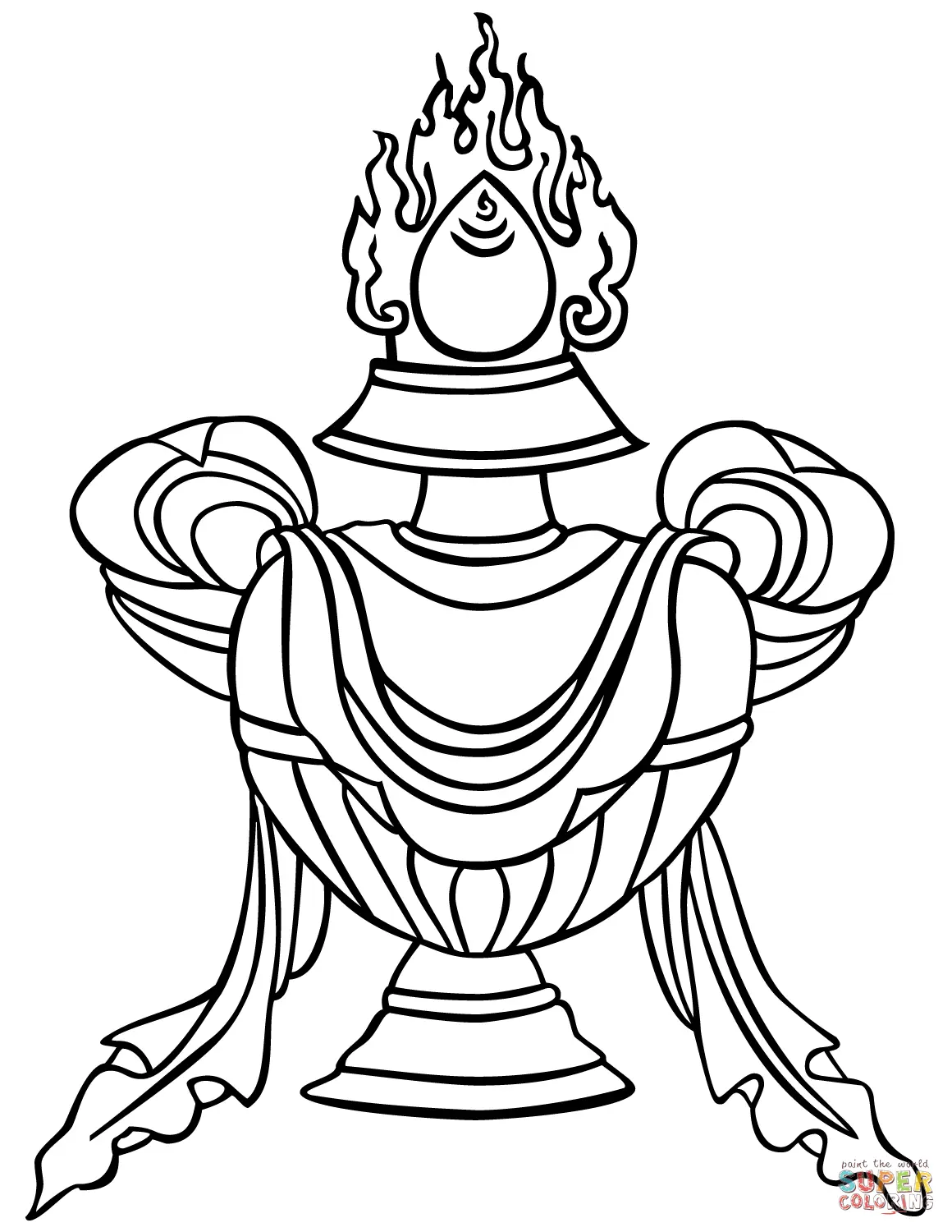 Buddhism coloring pages 19