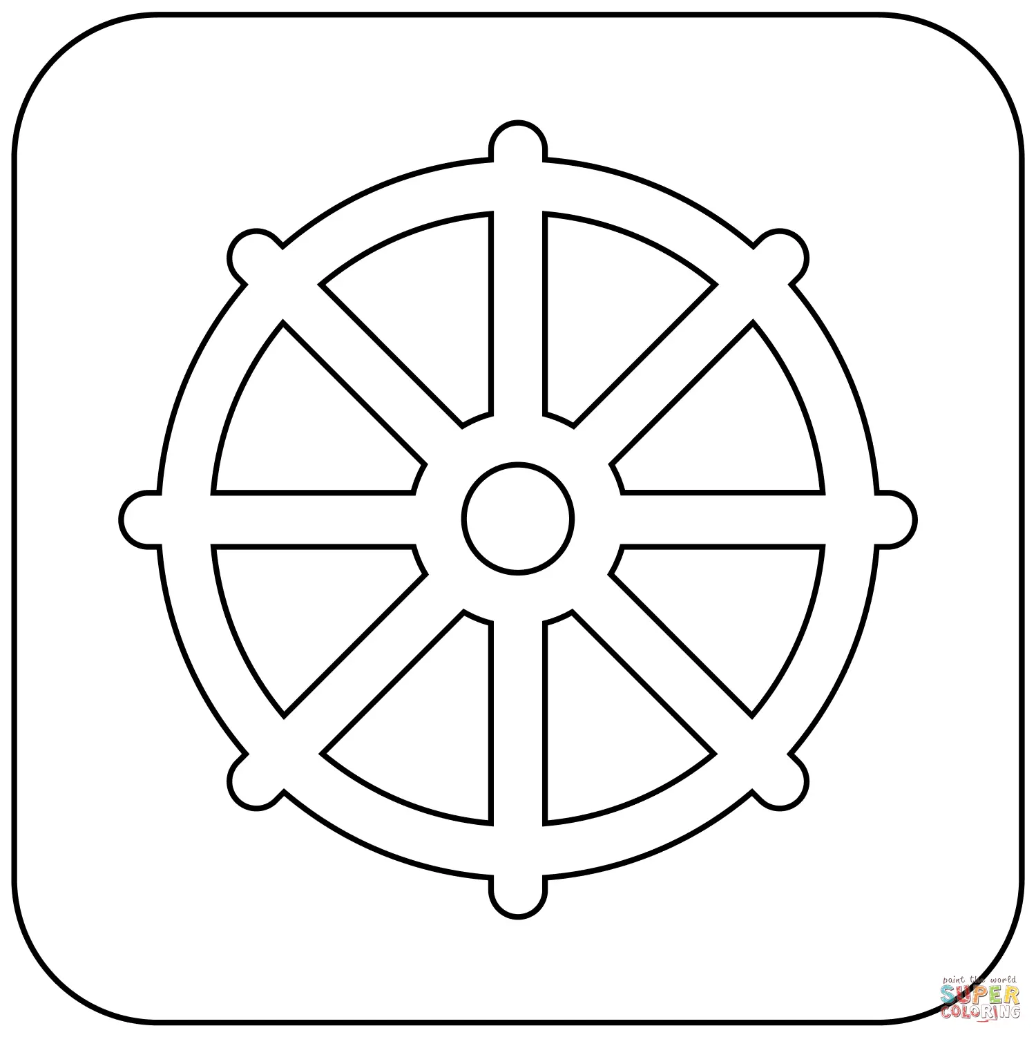Buddhism coloring pages 2