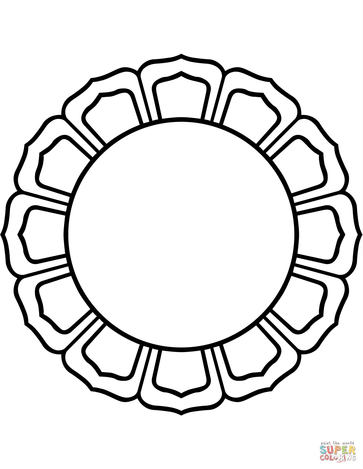 Buddhism coloring pages 21