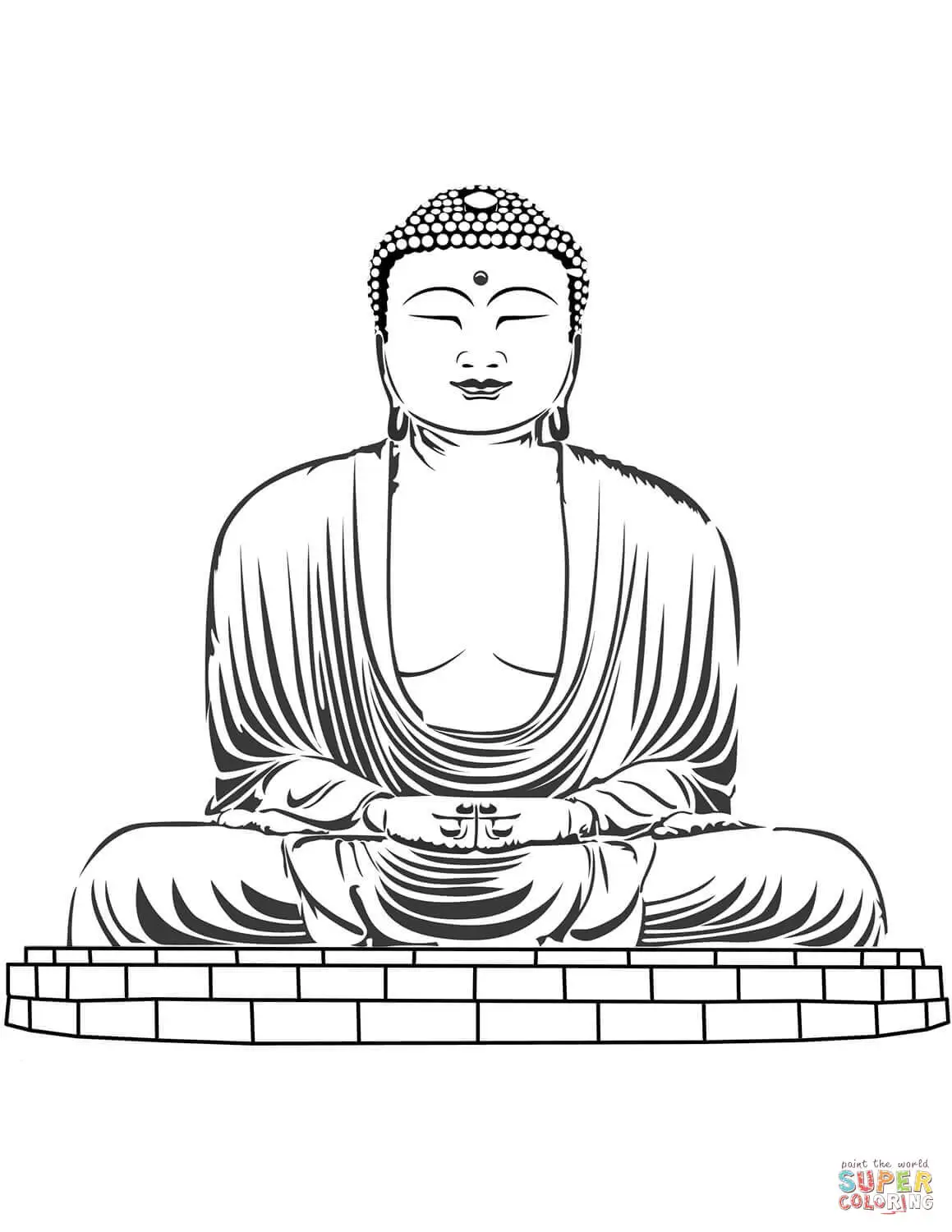Buddhism coloring pages 47