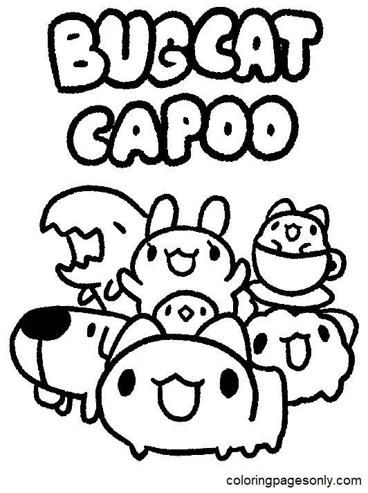 Bugcat Capoo Ausmalbilder 1