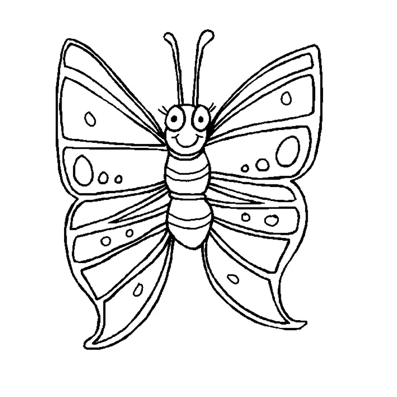 Schmetterling Ausmalbilder 34