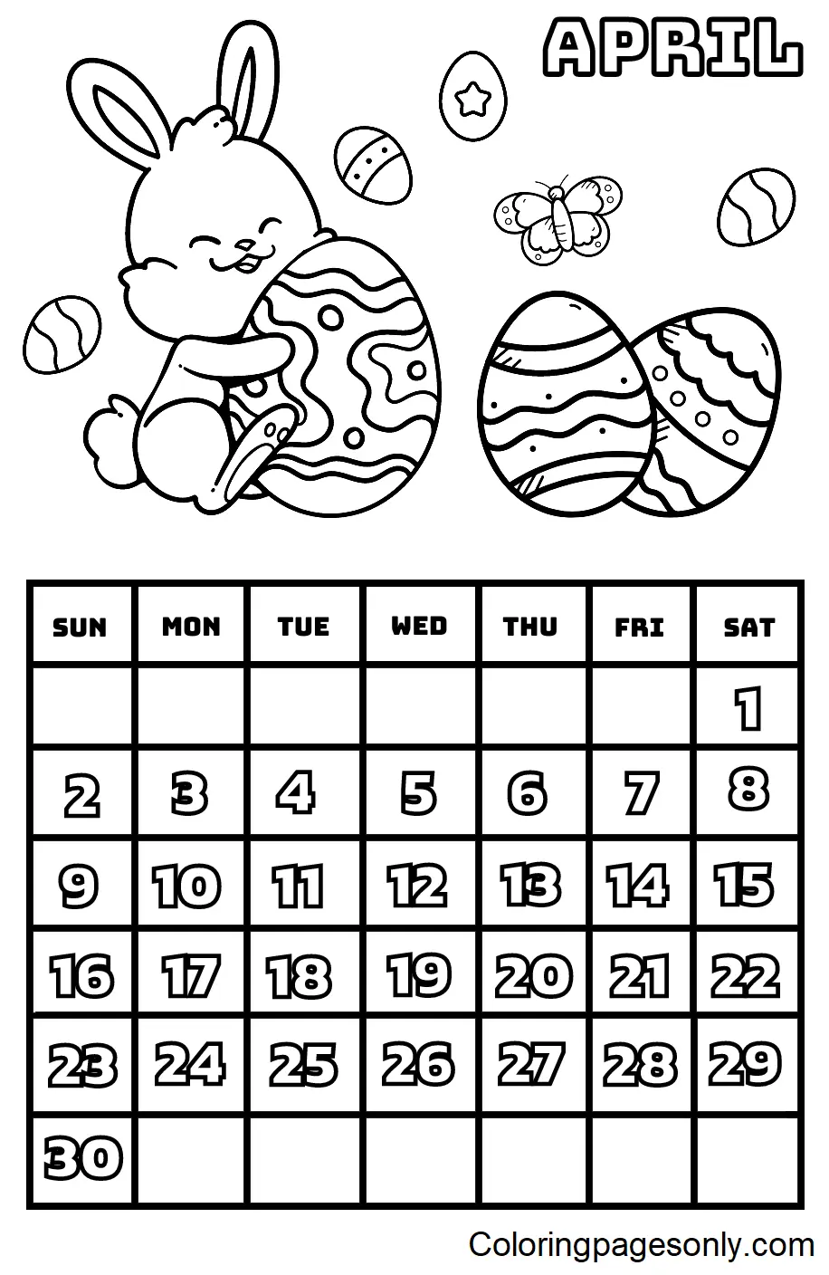 Calendario 2023 Para Colorear 2