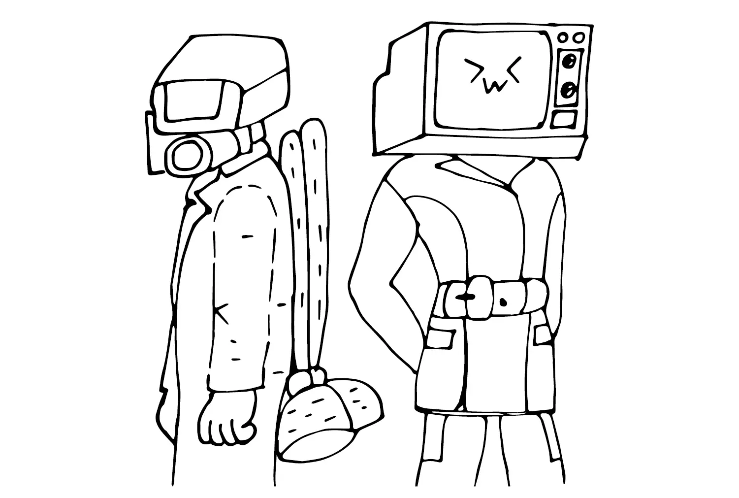 Desenhos de Cameraman Para Colorir 7
