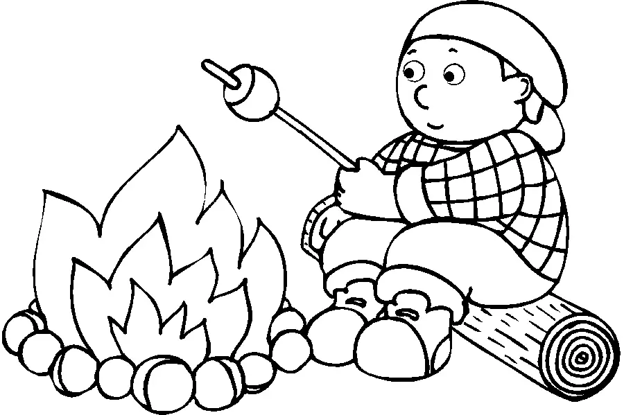 Ausmalbilder Camping 15