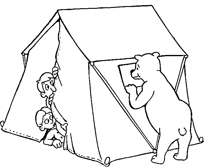 Ausmalbilder Camping 20