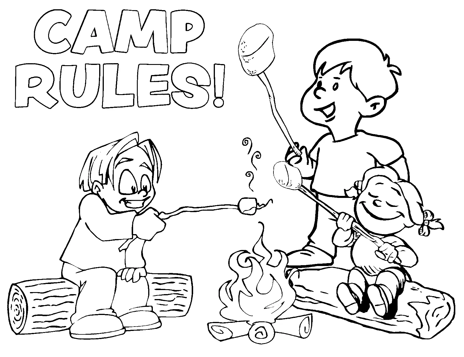 Ausmalbilder Camping 42