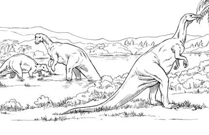 Camptosaurus Ausmalbilder 8