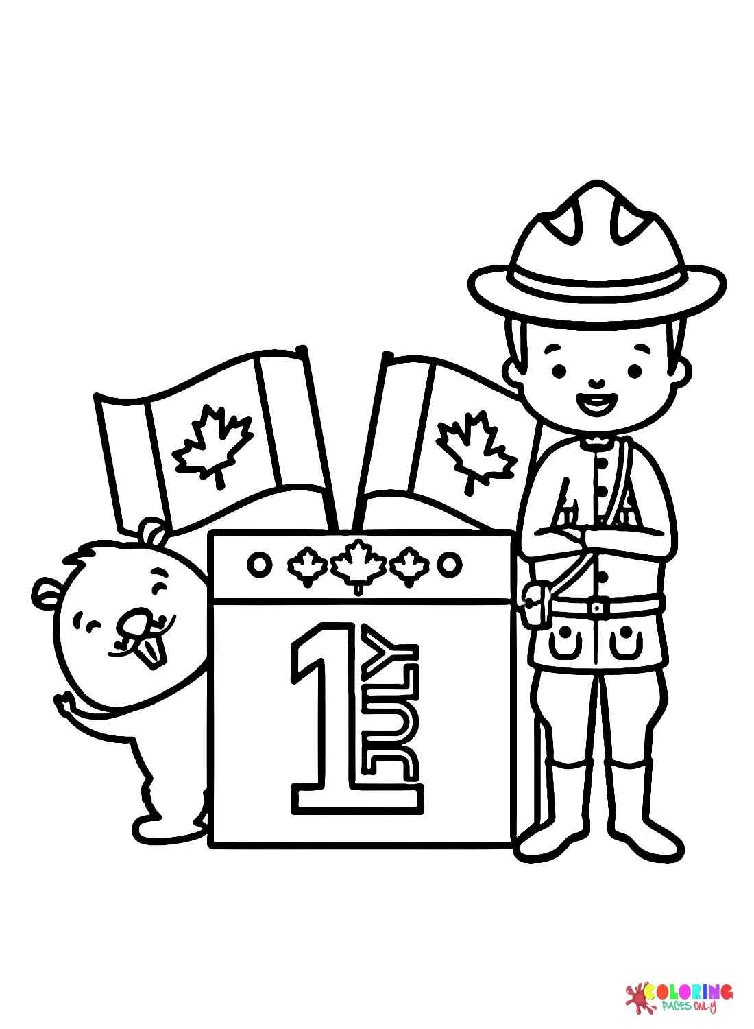 Desenhos de Dia Do Canada Para Colorir 11