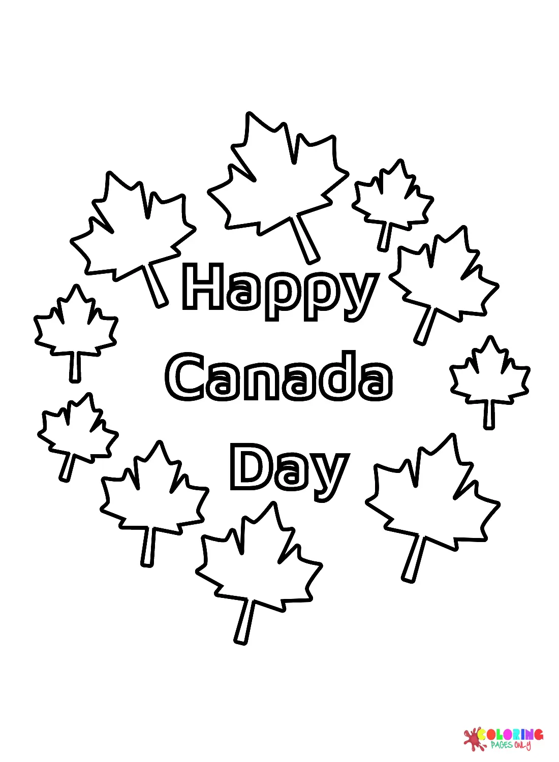 Desenhos de Dia Do Canada Para Colorir 2