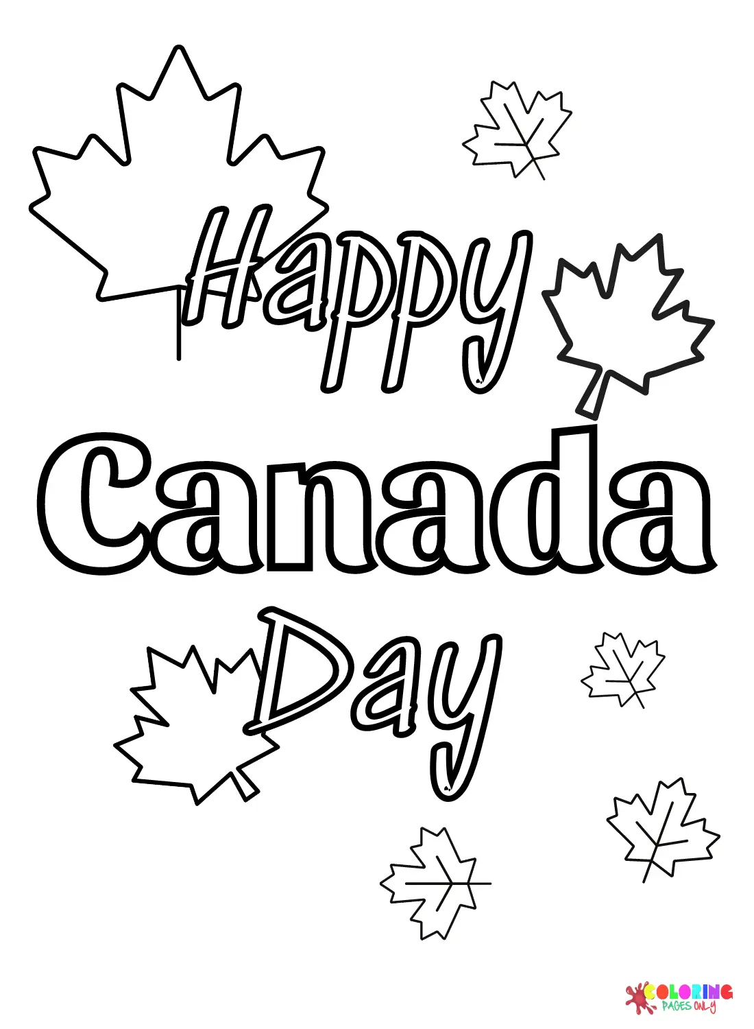 Desenhos de Dia Do Canada Para Colorir 3